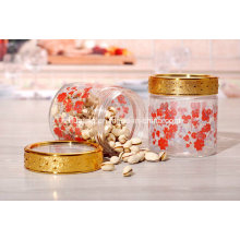 500ml Fancy Storage Glass Jar with Golden Lid